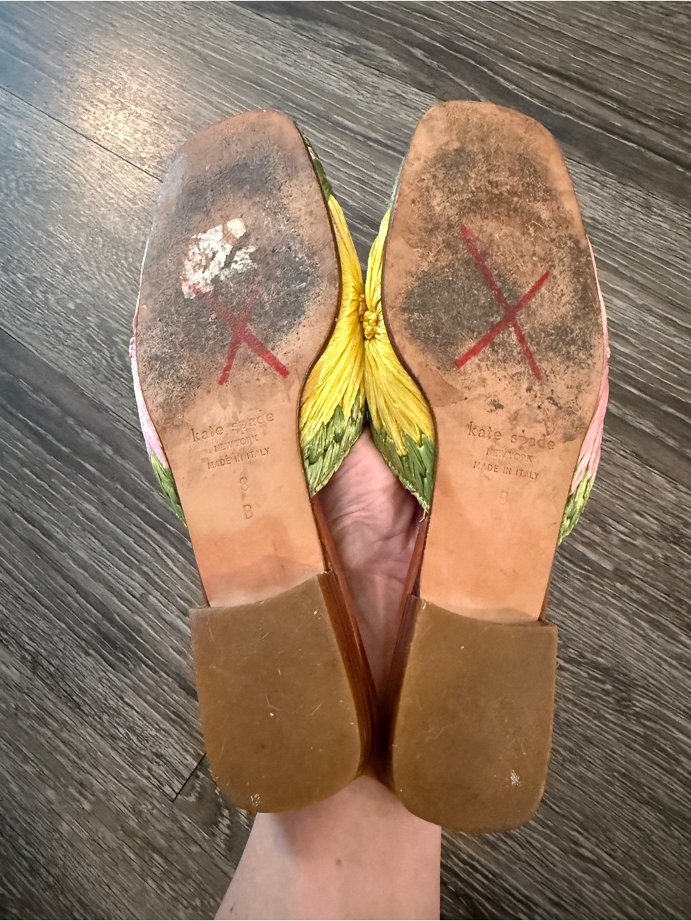 Kate Spade Vintage Floral Straw Mules - Picture 8 of 8